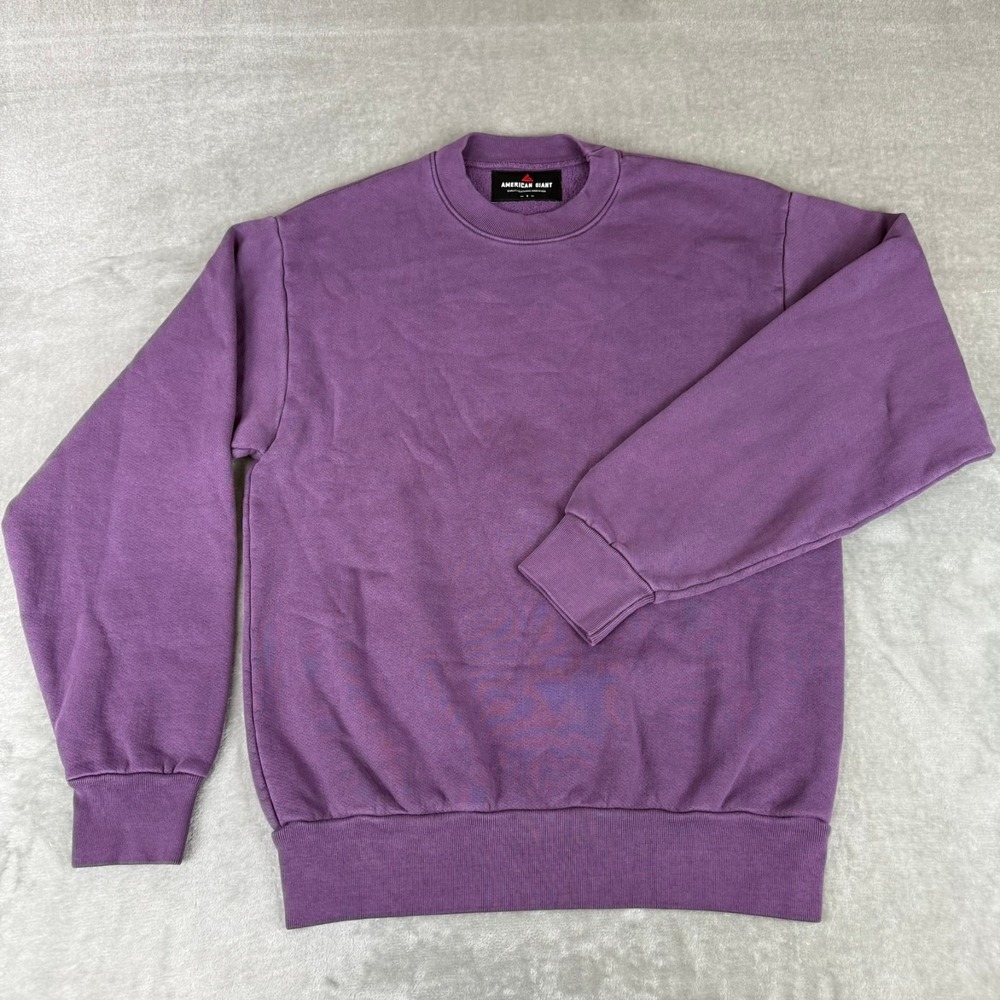 American Giant Vintage Crew Sweatshirt Mens Small Purple Unisex $135 USA NWOT